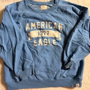 American Eagle Outfitters Blue Sweatshirt